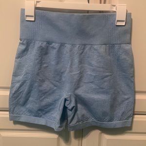 SHEIN- light blue biker shorts